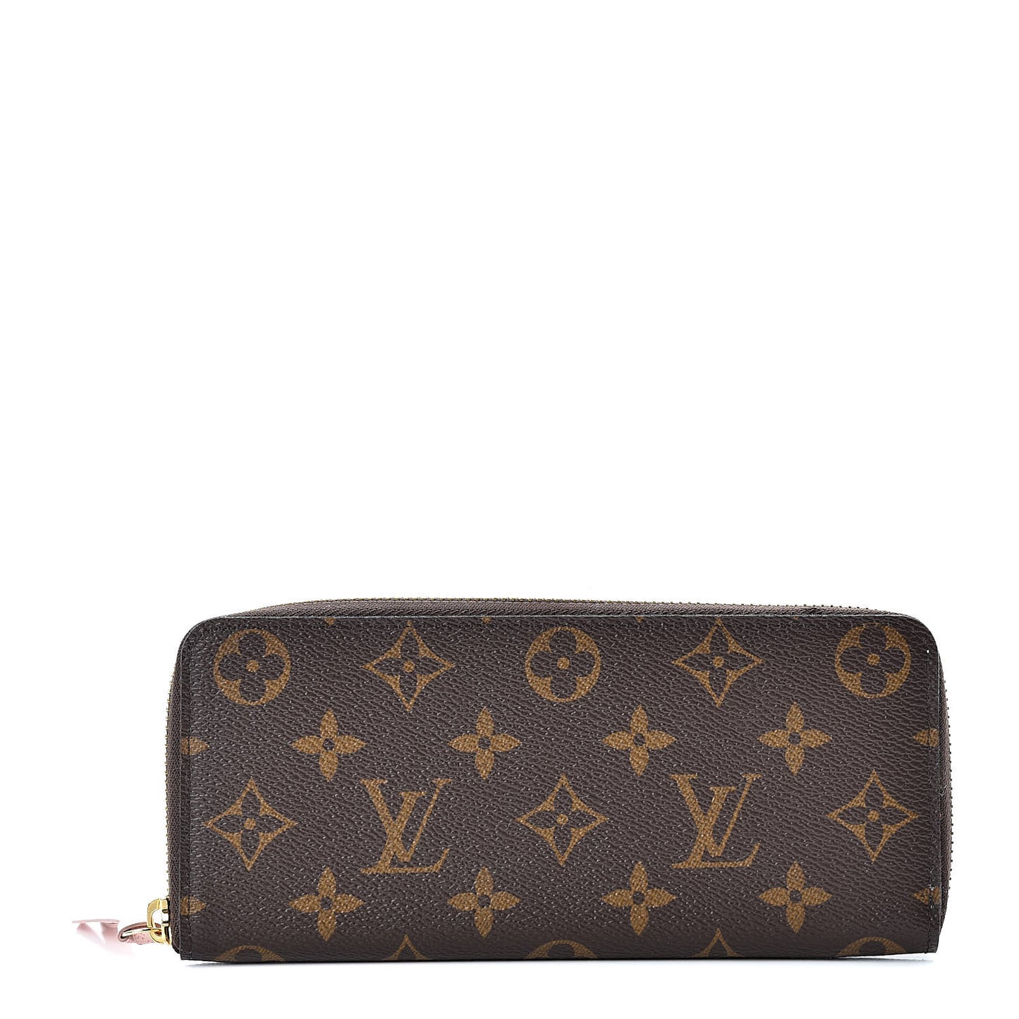 Monogram Clemence Wallet Rose Ballerine