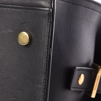Saint Laurent Smooth Calfskin Small Monogram Cabas Black 10 of 10
