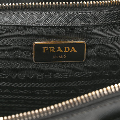 Prada Saffiano Small Galleria Double Zip Tote Black 5 of 11