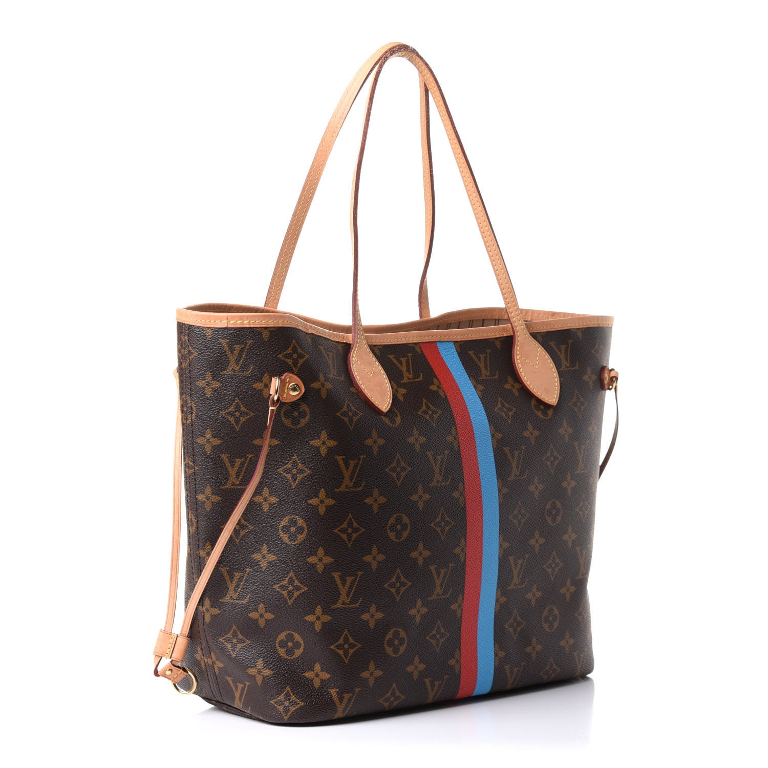 Louis Vuitton Monogram My LV Heritage Neverfull MM Blue Clair Rouge 4 of 11