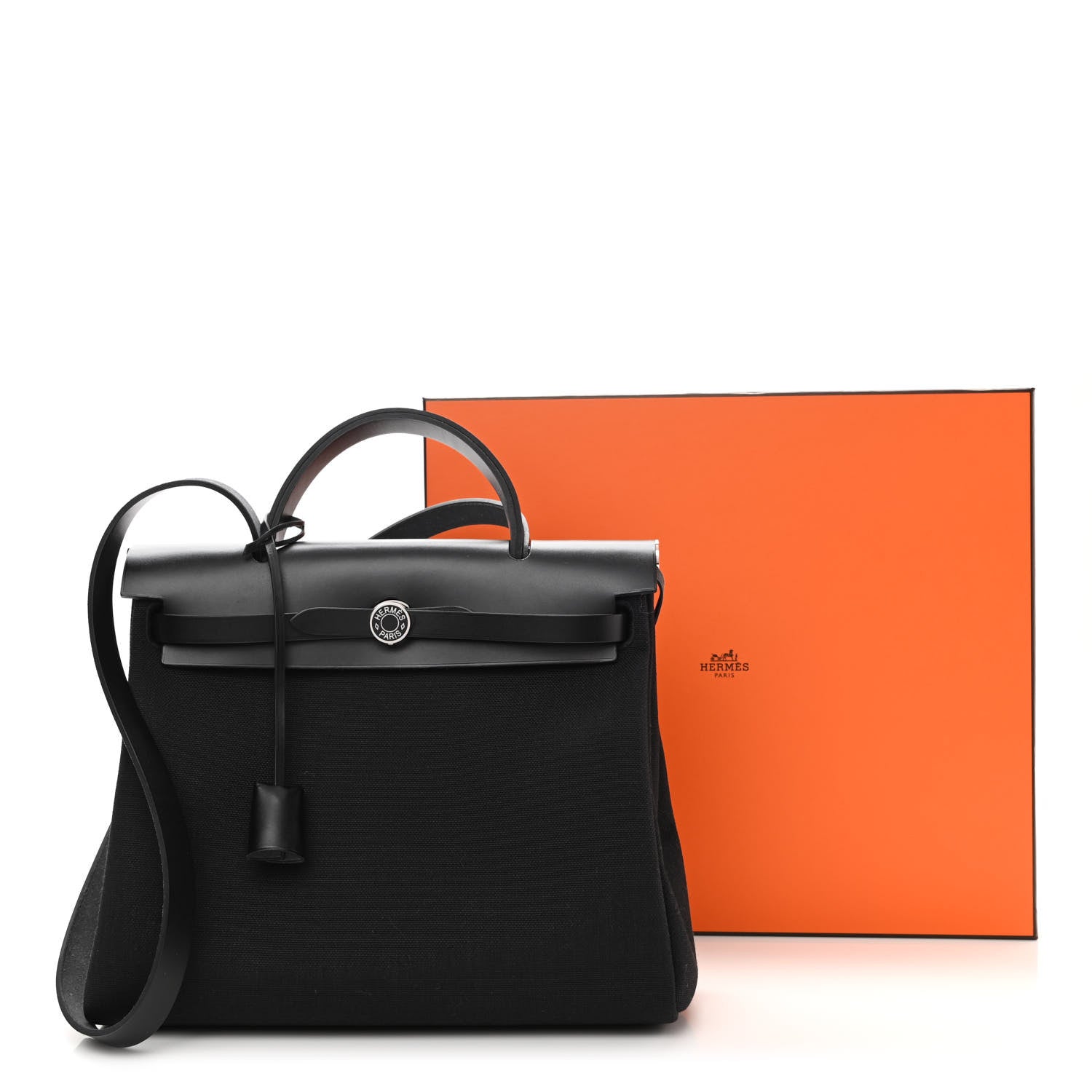 Hermes Toile Vache Hunter Herbag Zip PM 31 Black 11 of 11