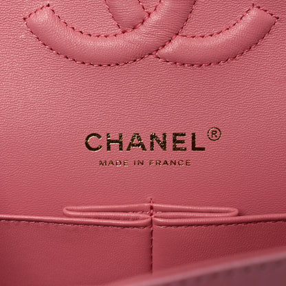 Chanel Cloudy Pearly Goatskin Quilted Medium Double Flap Pink 6 of 11