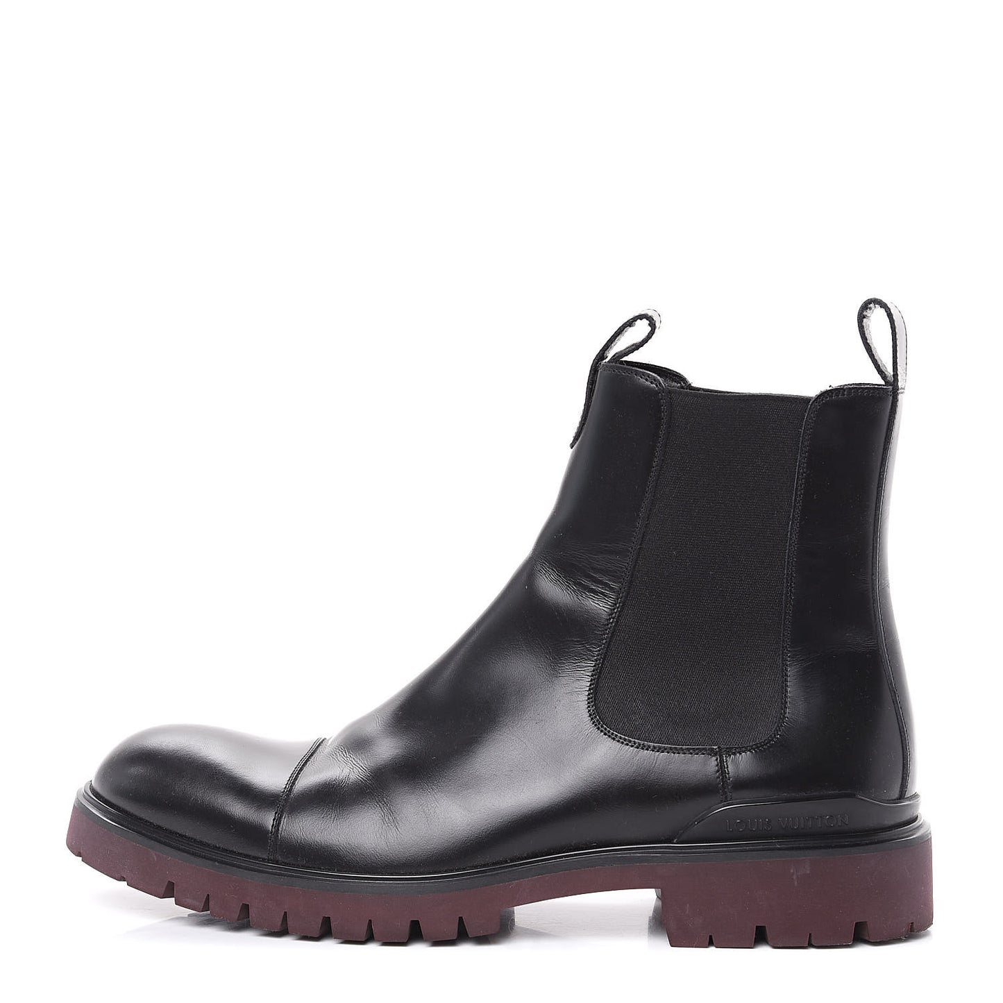 Calfskin Chelsea Ankle Boots 8 Black