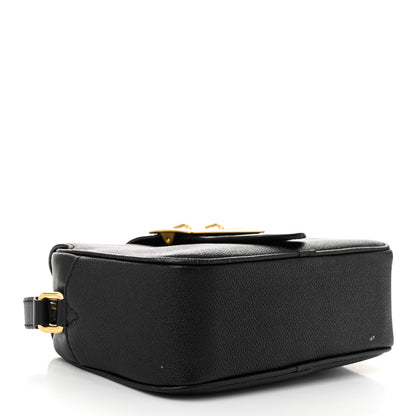 Burberry Soft Grain Calfskin Small Buckle Zip Bag Black 4 of 14