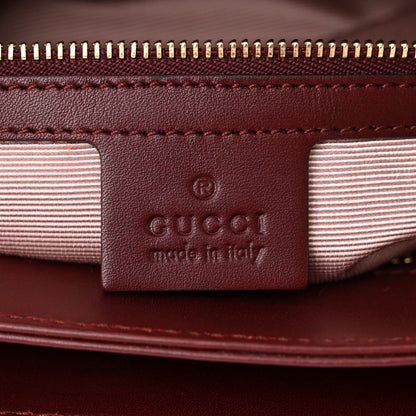 Gucci Vitello Palmellato Lux Large Arli Top Handle Bag Vintage Bordeaux 7 of 11