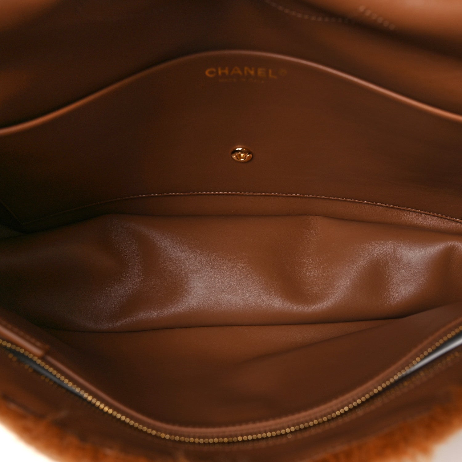 Chanel Shearling Lambskin Small Souplissimo Maxi Flap Brown 4 of 10
