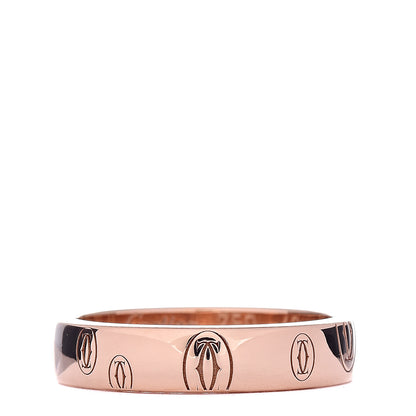 Cartier 18K Pink Gold 4mm Happy Birthday Band Ring 49 4.75 1 of 4
