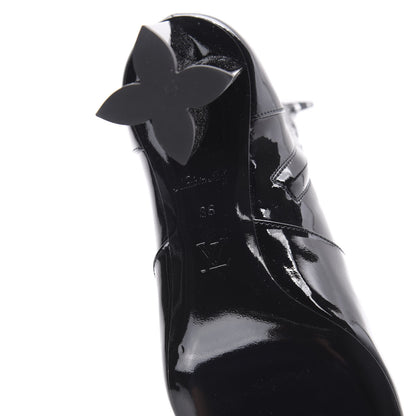 Louis Vuitton Patent Uniformes Silhouette Ankle Boots 36 Black 6 of 7