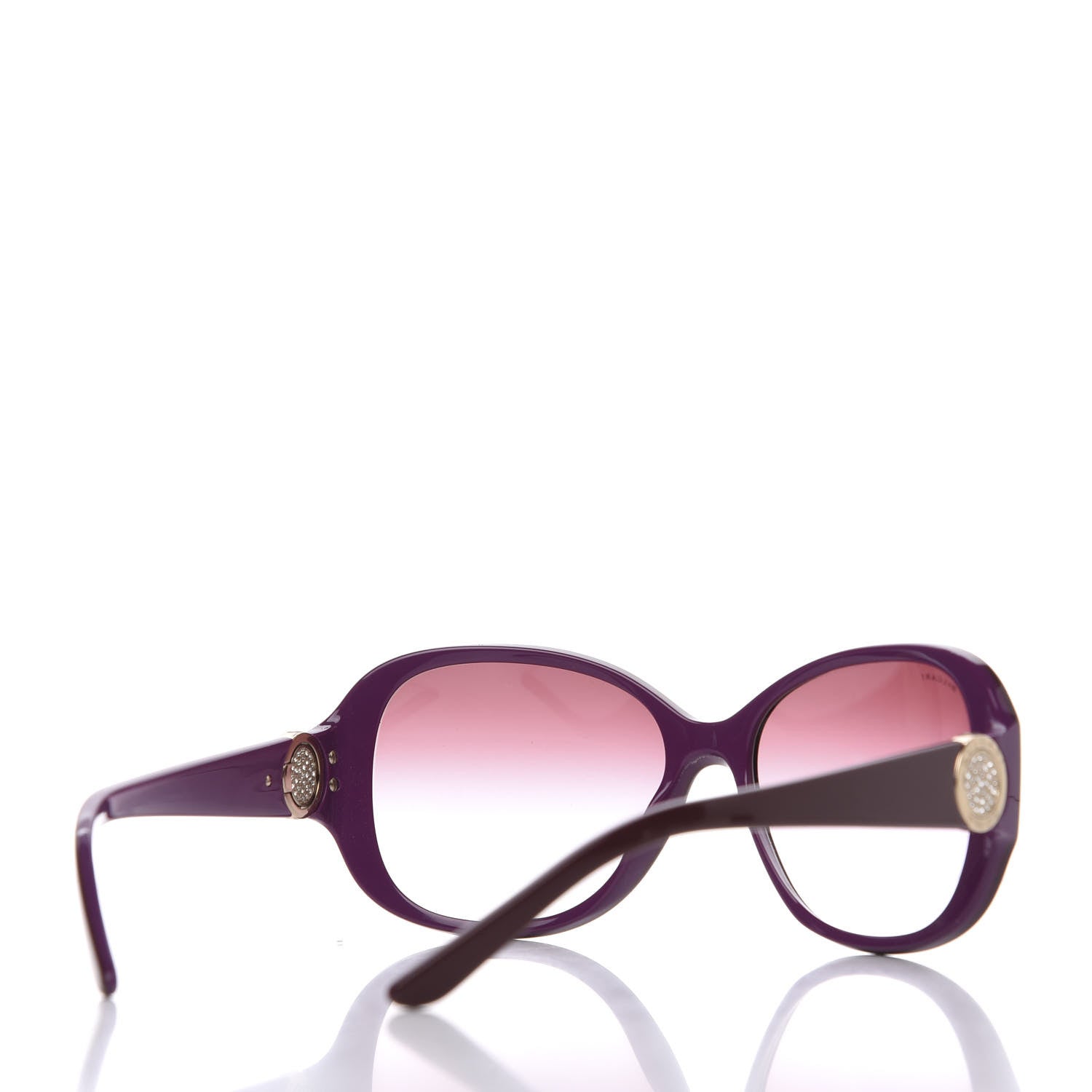 Bulgari Crystal 8138 B Sunglasses Burgundy 4 of 8