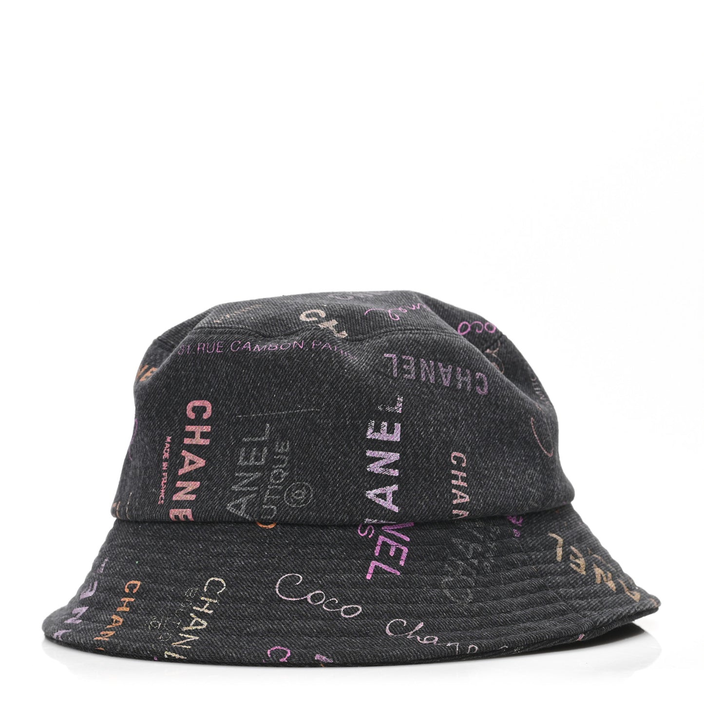 Denim Mood Cloche Bucket Hat S Black