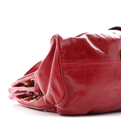 Jimmy Choo Calfskin Ramona Tote Red 8 of 12