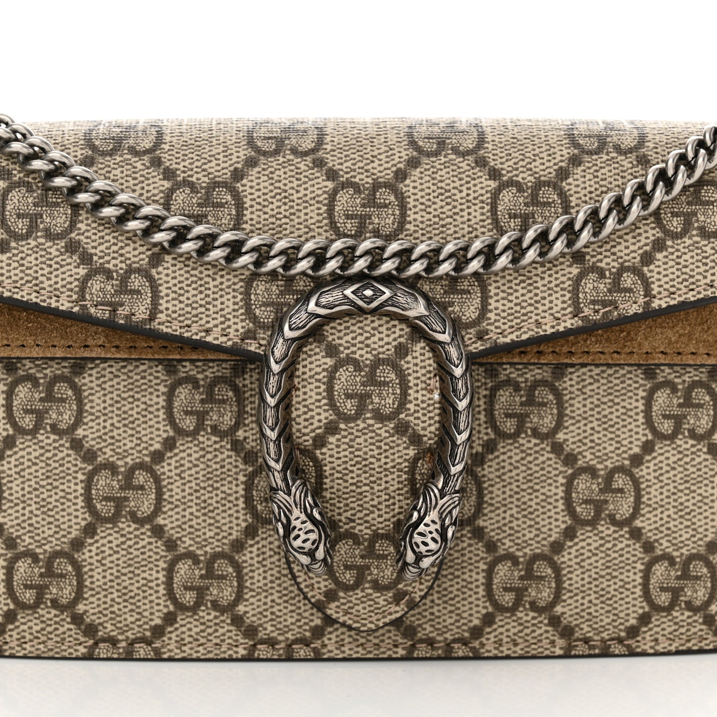 GG Supreme Monogram Super Mini Dionysus Shoulder Bag Taupe