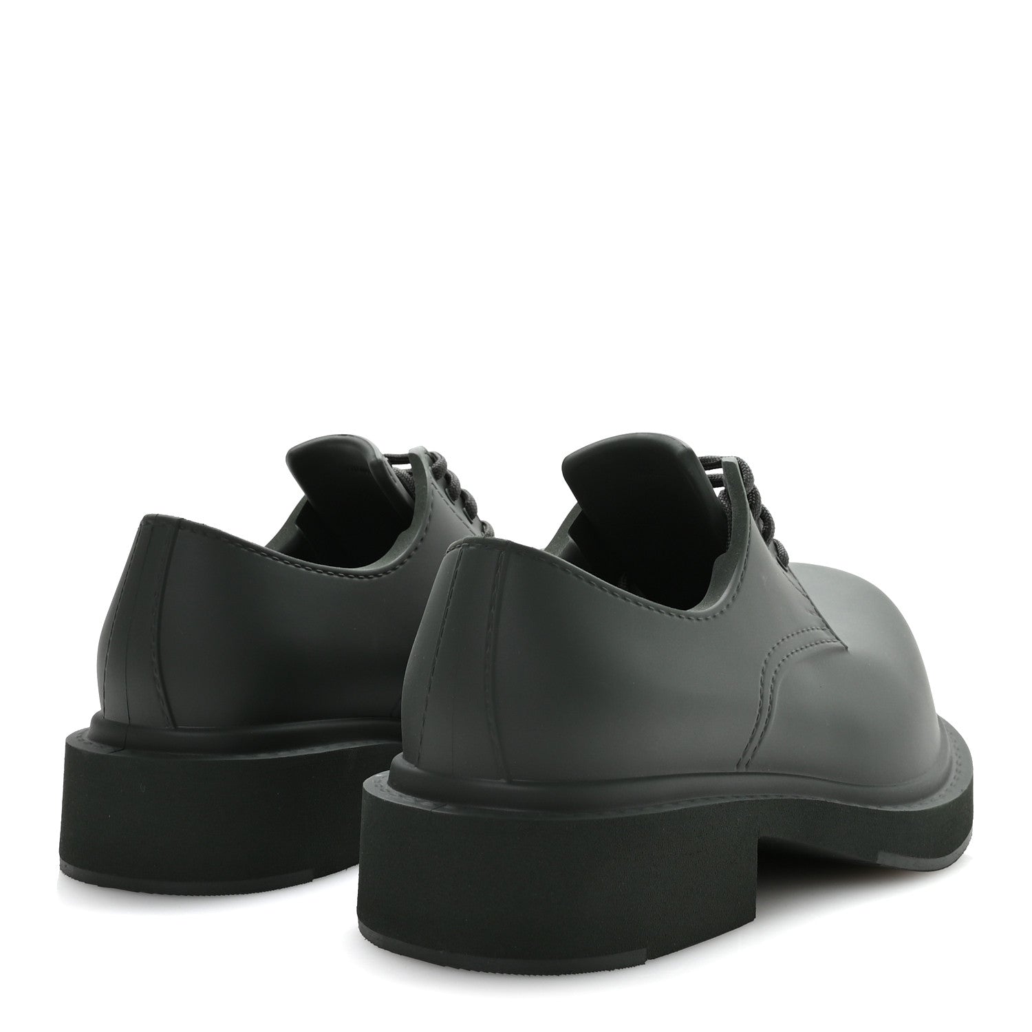 Balenciaga Rubber Steroid Derby Shoes 37 Dark Khaki 1751840