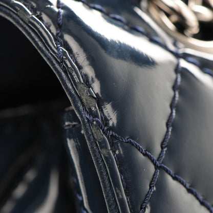 Chanel Vinyl Quilted In The Business Flap Navy Blue 8 of 13