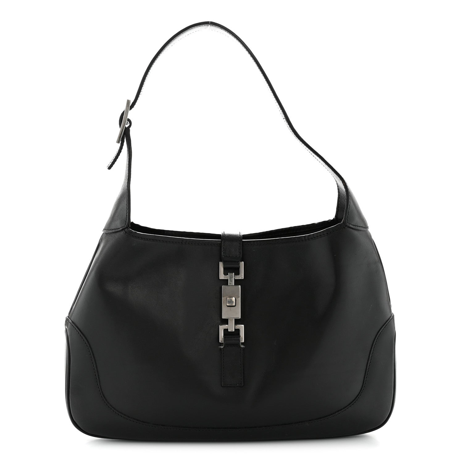 Gucci Calfskin Small Jackie O Hobo Black 1 of 15