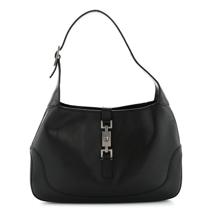 Gucci Calfskin Small Jackie O Hobo Black 1 of 15