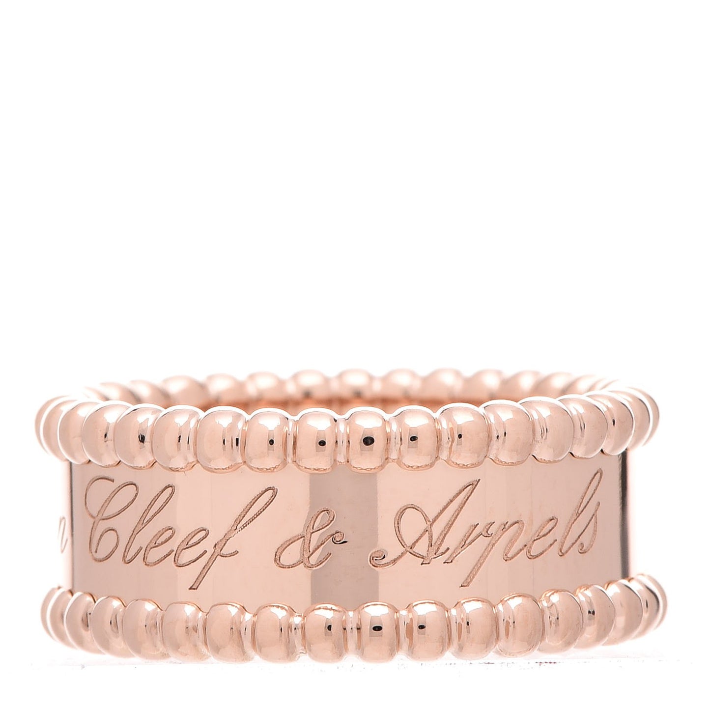 18K Rose Gold Perlee Signature Ring 50 5.25