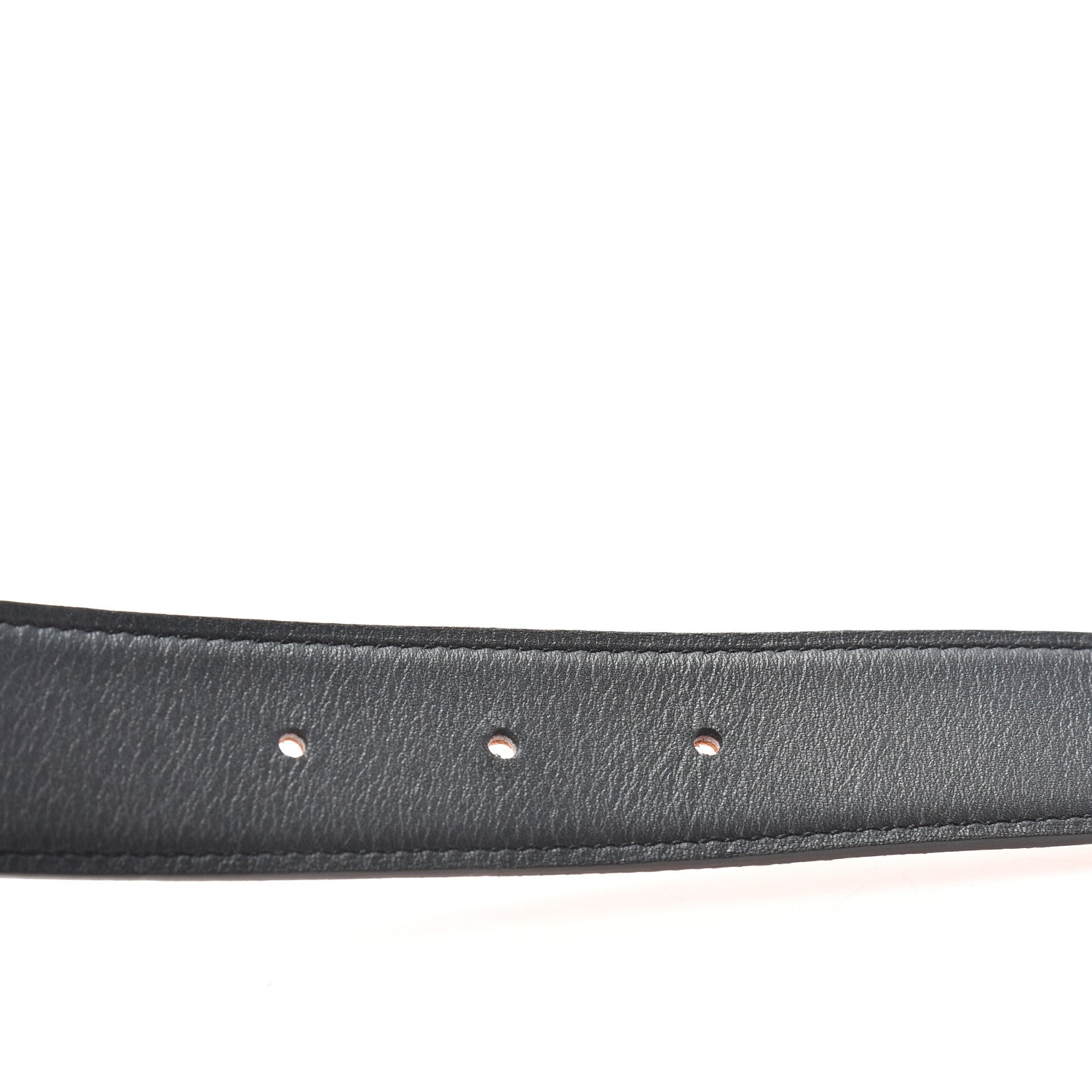 Hermes Swift Epsom 32mm H Belt 75 Black Orange 6 of 6