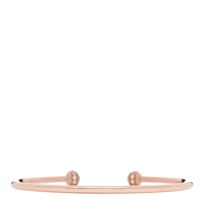 Piaget 18K Rose Gold Diamond Thin Possession Open Bangle Bracelet 2 of 4