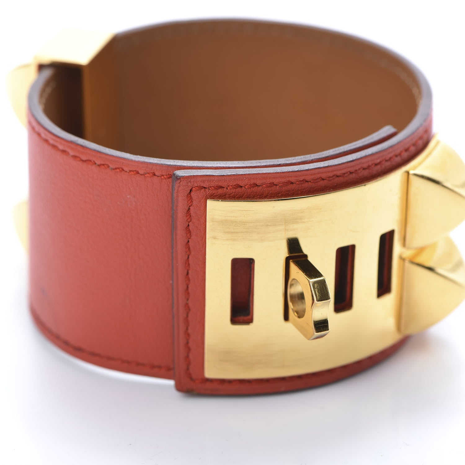 Hermes Swift Collier de Chien CDC Bracelet L Capucine 7 of 9
