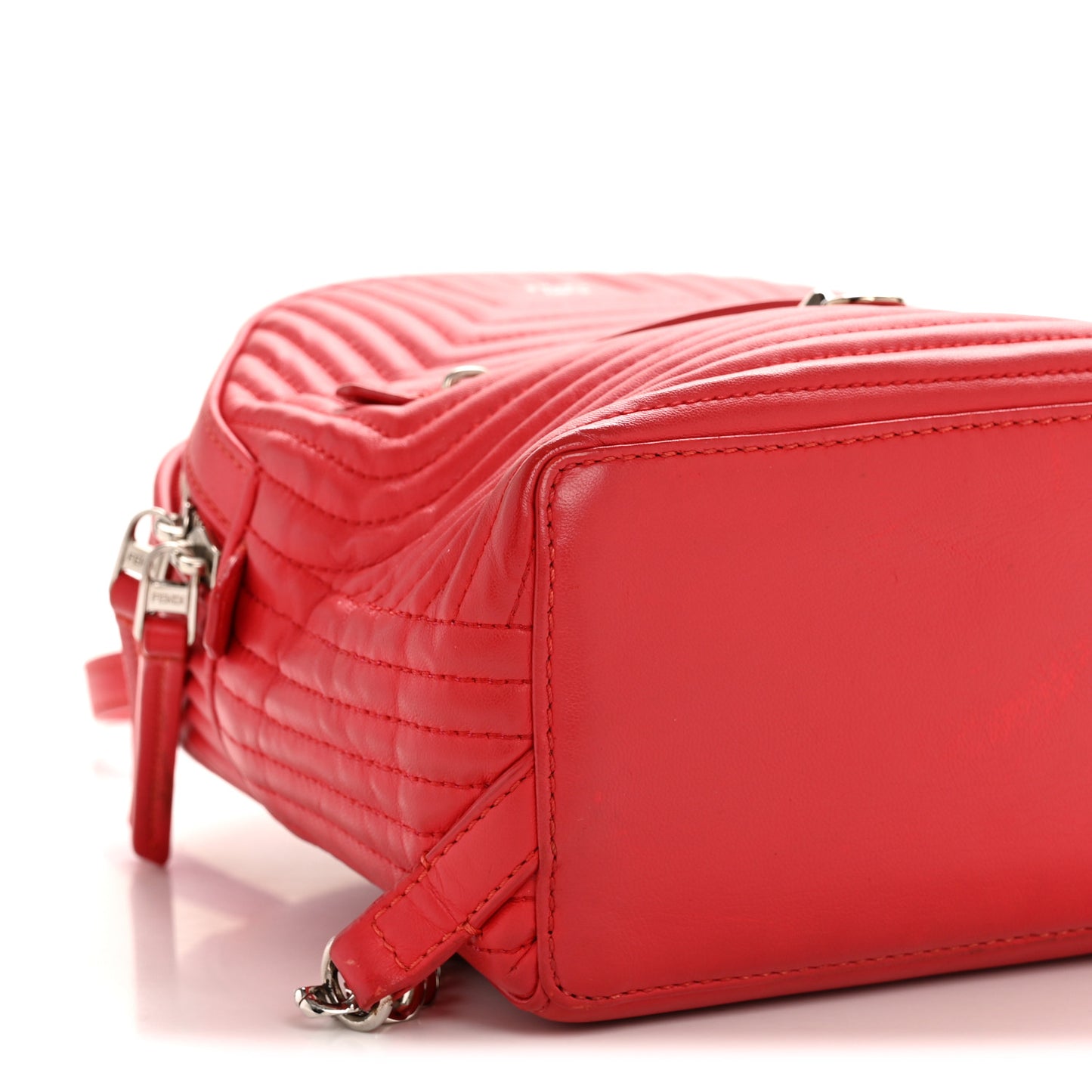 Shiny Nappa Trapuntata Mini Backpack Papavero