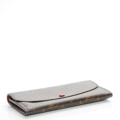 Louis Vuitton Monogram Emilie Wallet Red 4 of 9