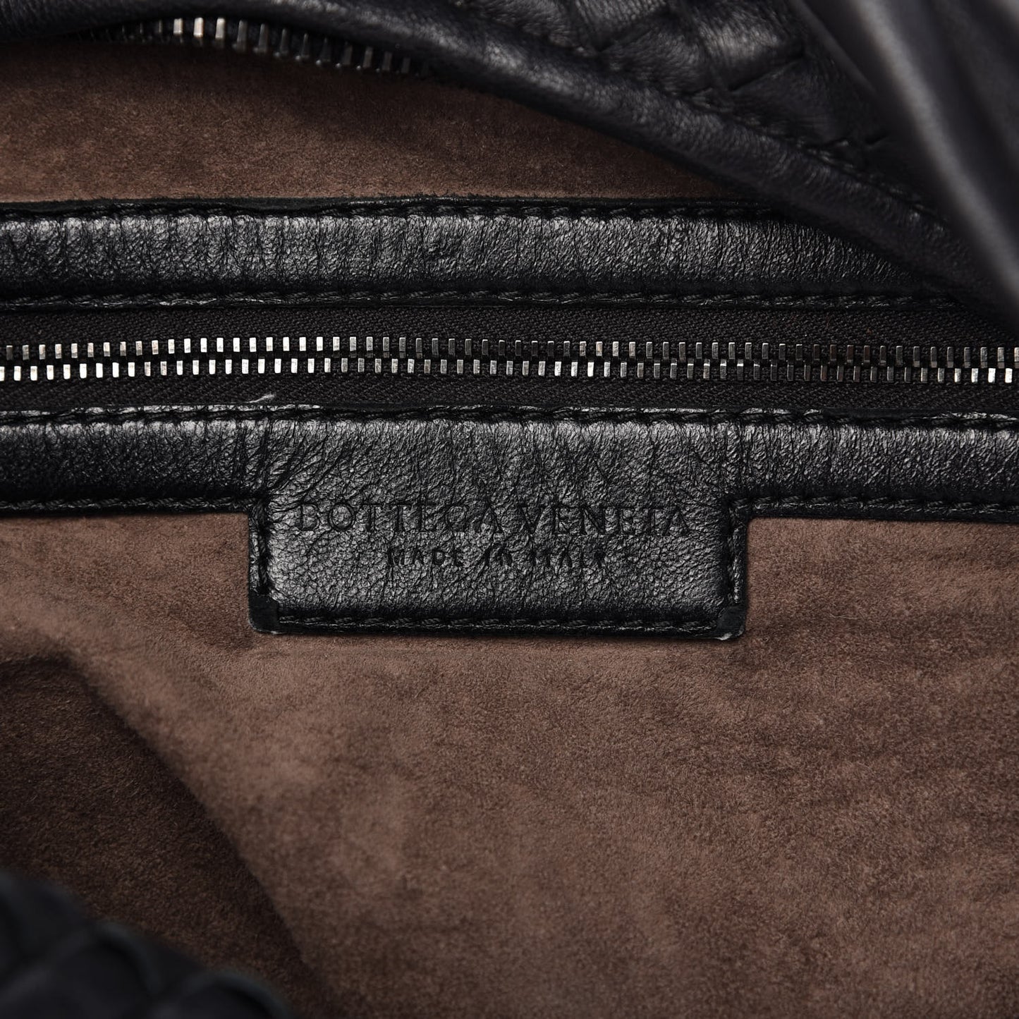 Nappa Intrecciato Large Belly Veneta Hobo Black