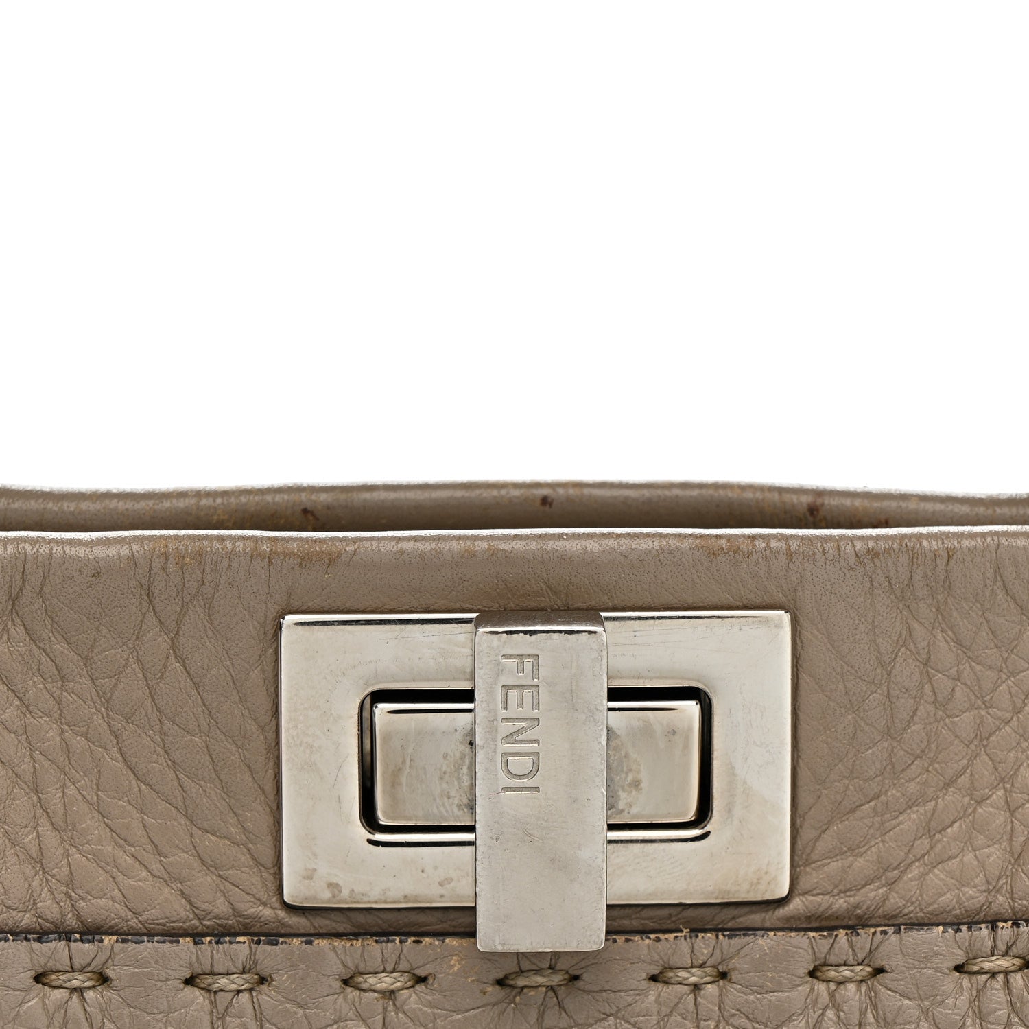 Fendi Cuoio Romano Snakeskin Selleria Mini Peekaboo Iconic Satchel Roccia Corda 8 of 17