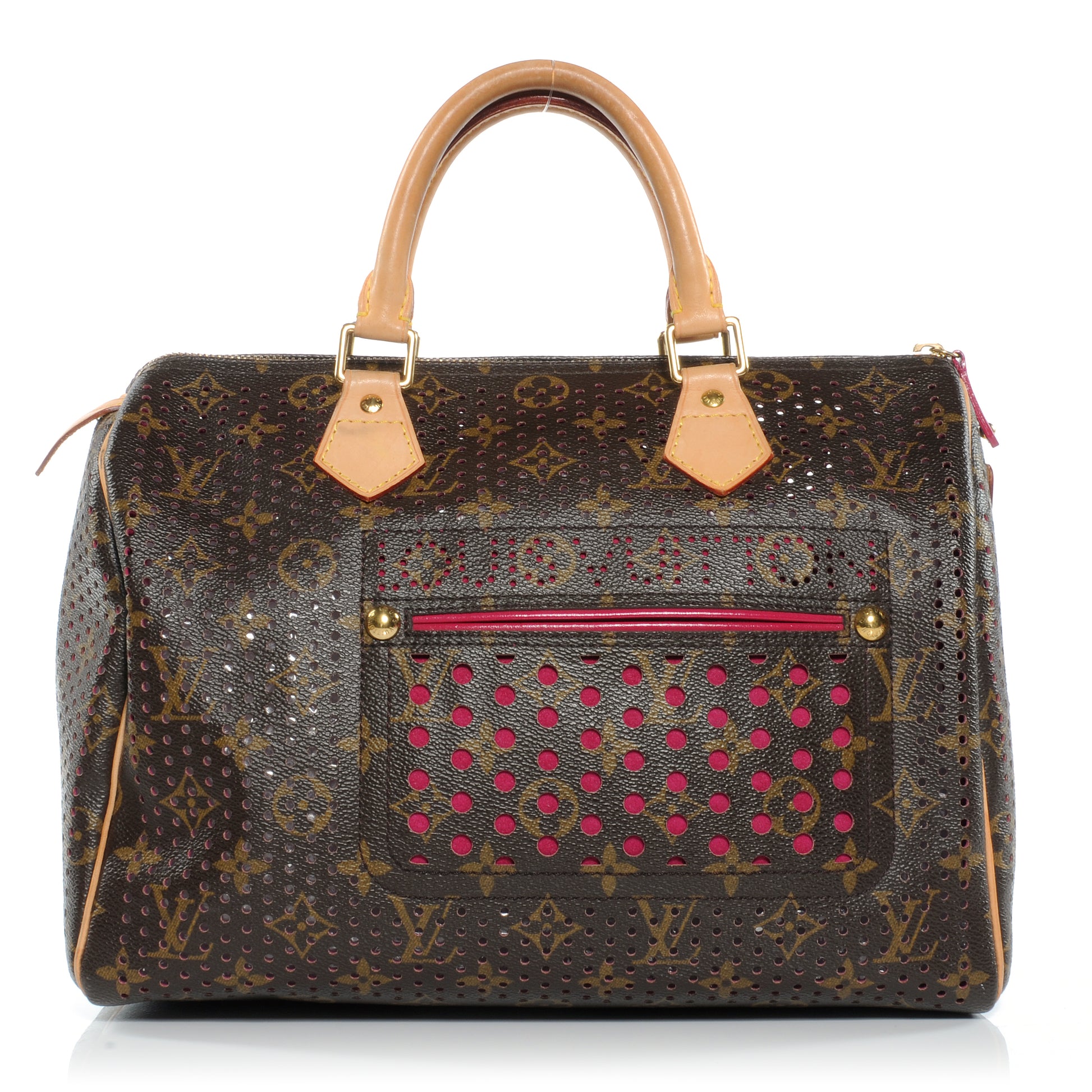 Louis Vuitton Monogram Perforated Speedy 30 Fuchsia 1 of 7