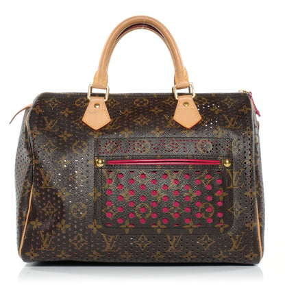 Louis Vuitton Monogram Perforated Speedy 30 Fuchsia 1 of 7