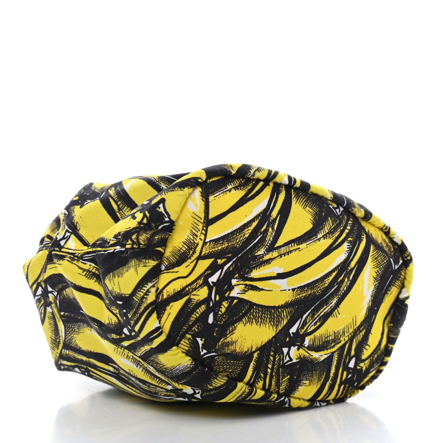 Prada Tessuto Nylon Banane Pouch Giallo 3 of 4