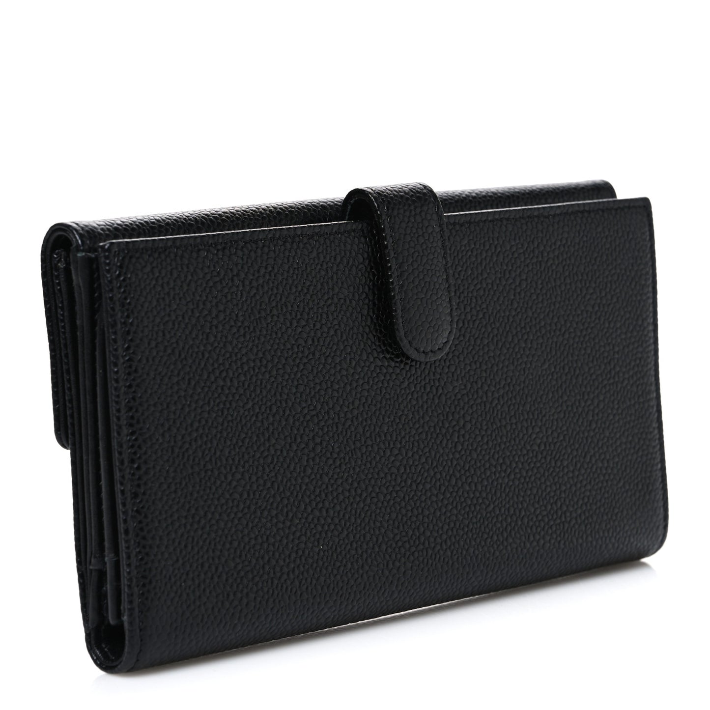 Caviar Timeless CC French Long Wallet Black
