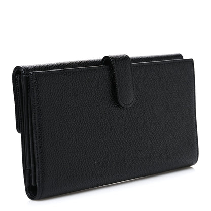 Chanel Caviar Timeless CC French Long Wallet Black 3 of 9