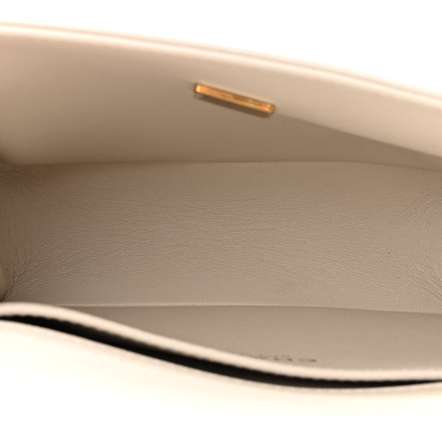 Iridescent Caviar Mini Boy Flap White
