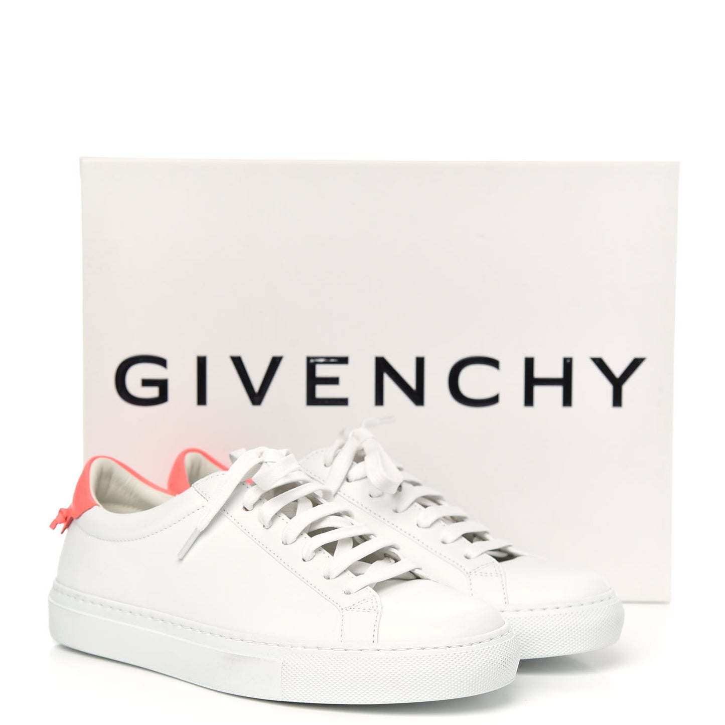 Calfskin Womens Urban Street Sneakers 37 White Neon Pink