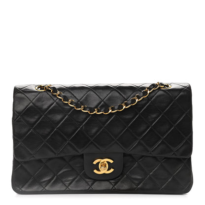 Chanel Lambskin Quilted Medium Double Flap Black 1 of 12