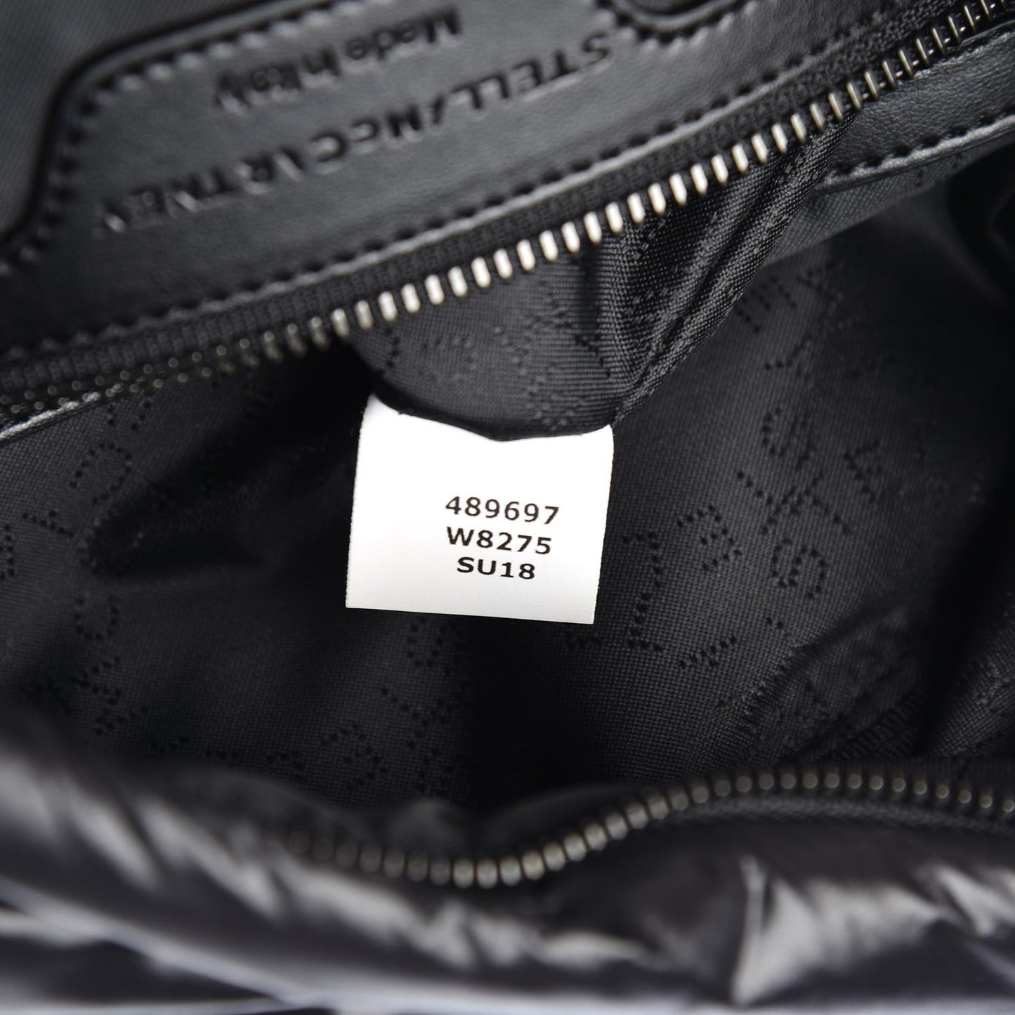 Polyamide Falabella Go Glitter Stars Backpack Black