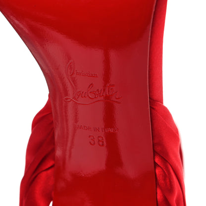 Christian Louboutin Crepe Satin Du Desert 100 Sandal 38 Loubi 6 of 8