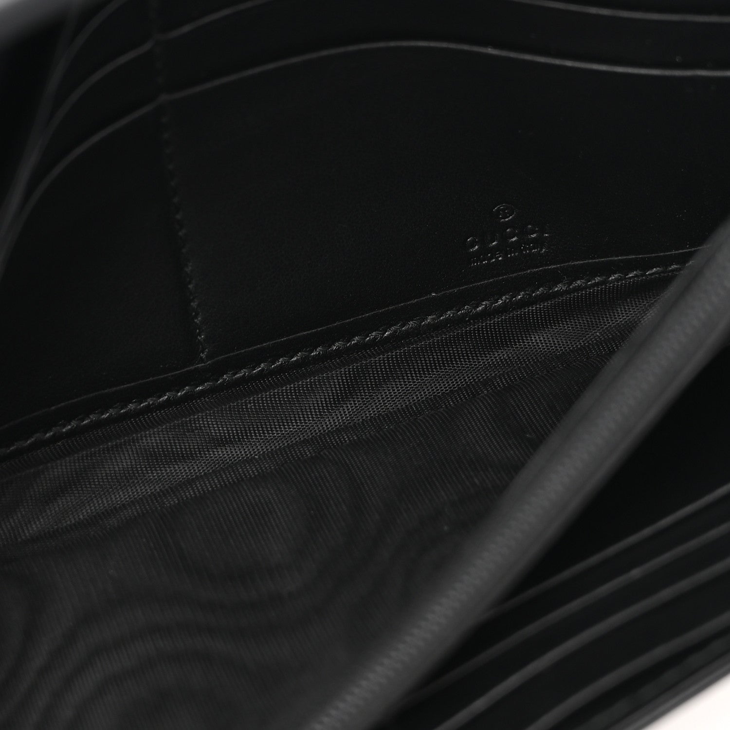 Gucci Calfskin Matelasse GG Marmont Continental Wallet Black 5 of 10
