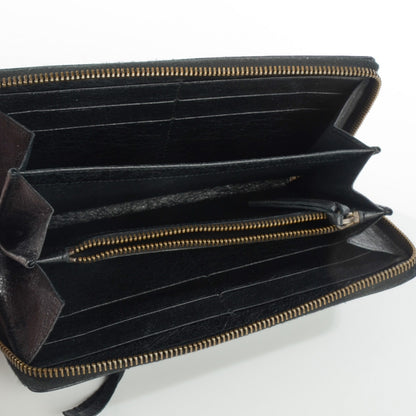 Balenciaga Agneau Classic Hardware Continental Zip Around Wallet Black 5 of 8