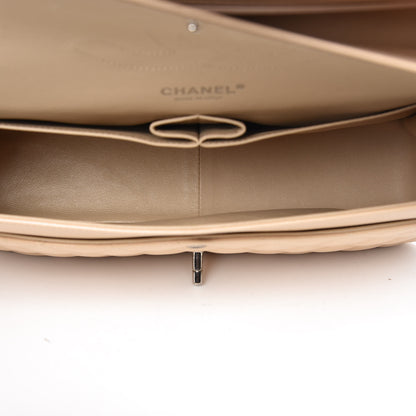 Chanel Caviar Quilted Jumbo Double Flap Light Beige 6 of 8