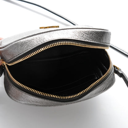 Saint Laurent Metallic Calfskin Monogram Blogger Bag Lapis Nero 5 of 6