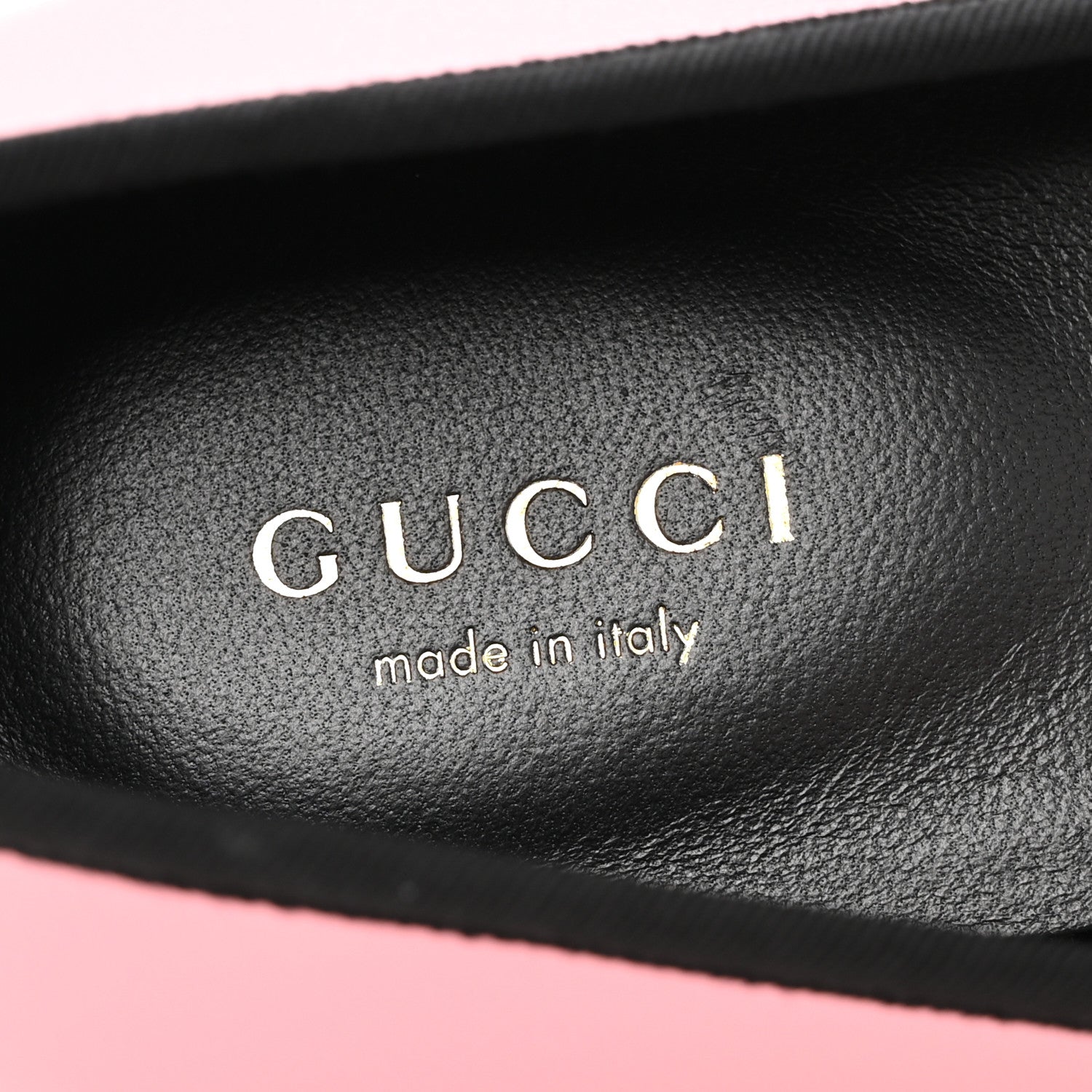 Gucci Malaga Kid Jarret Ballet Flats 38 Pink Black 8 of 11