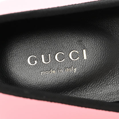 Gucci Malaga Kid Jarret Ballet Flats 38 Pink Black 8 of 11