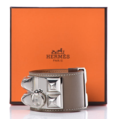 Hermes Swift Collier De Chien CDC Bracelet T1 Etoupe 7 of 7