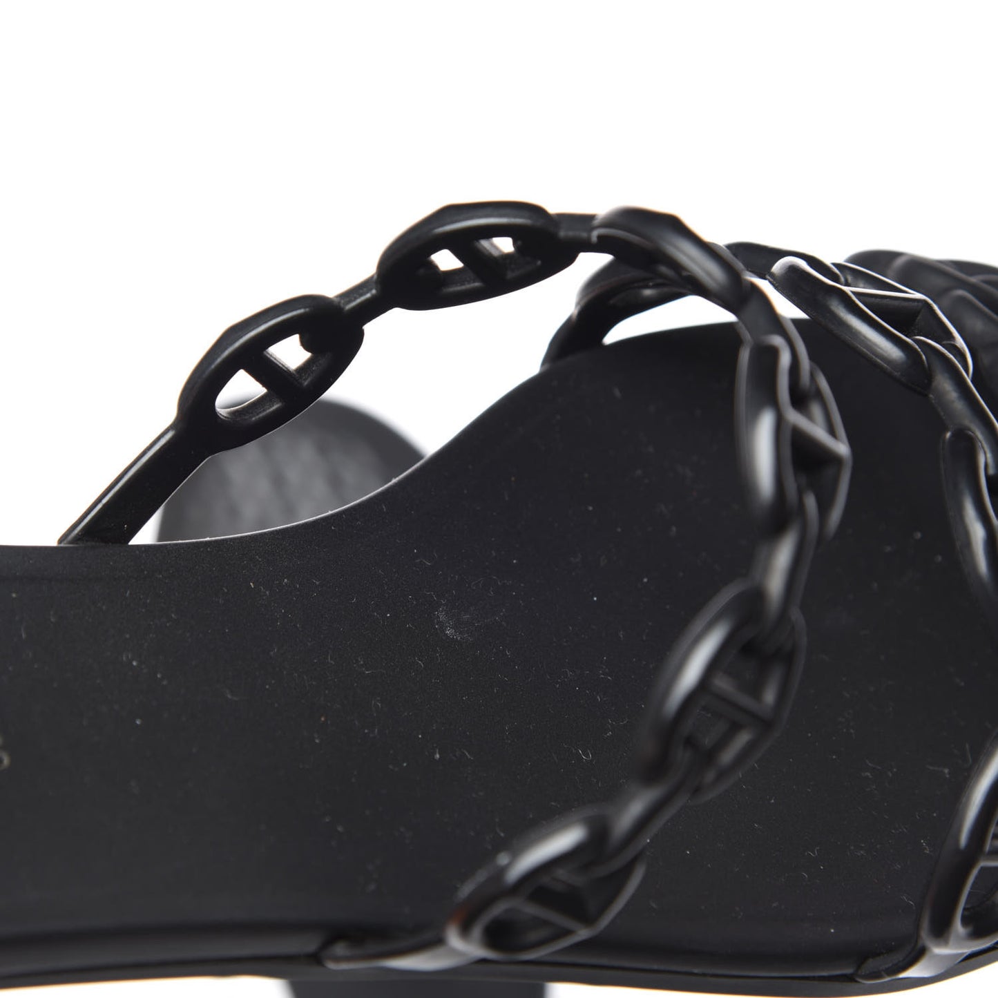 Rubber Chaine d'Ancre Rivage Sandals 35 Black