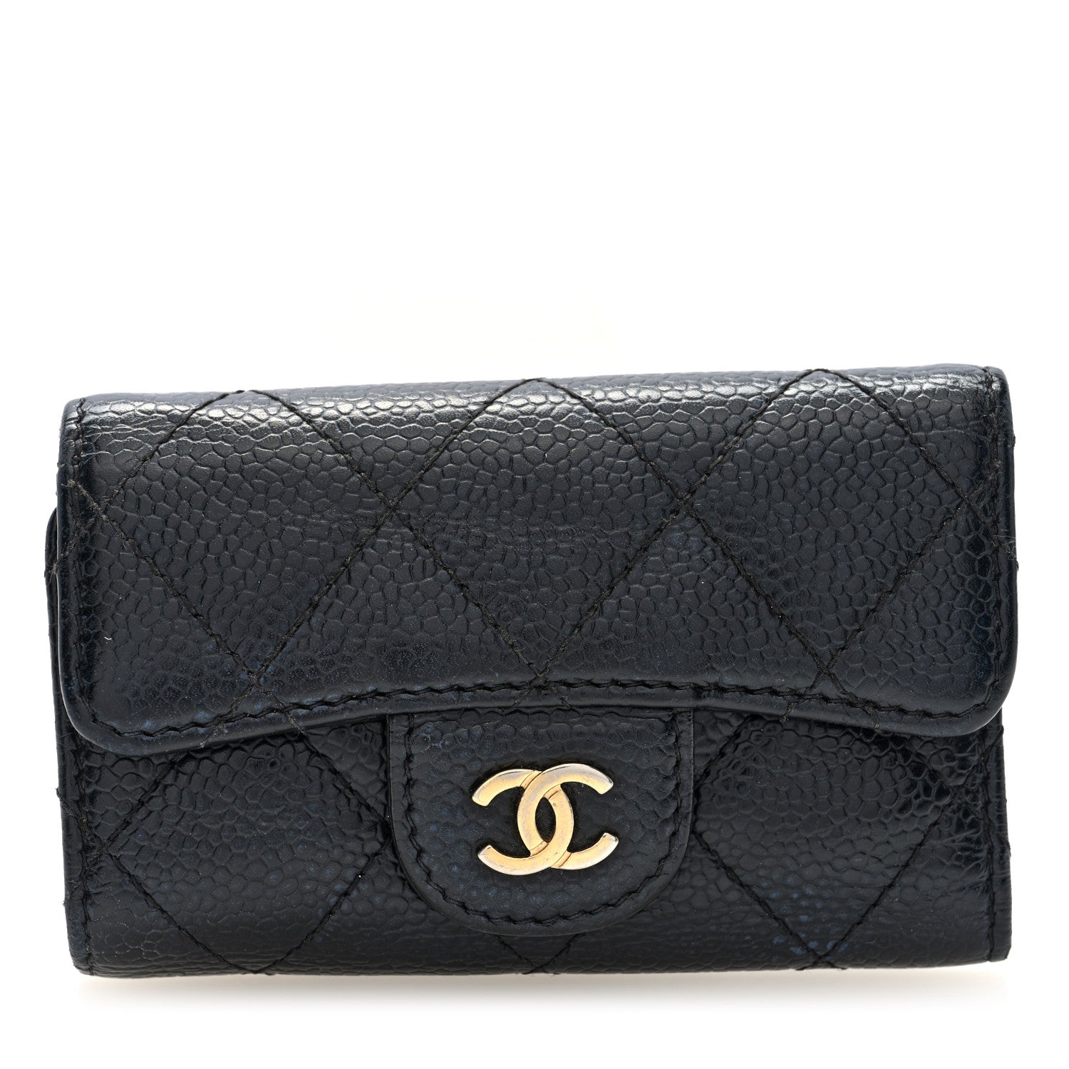 Chanel Caviar Quilted 6 Key Holder Black 1 of 8