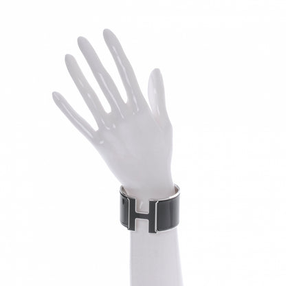Hermes Enamel Extra Wide Clic Clac H Bracelet PM Black 2 of 6