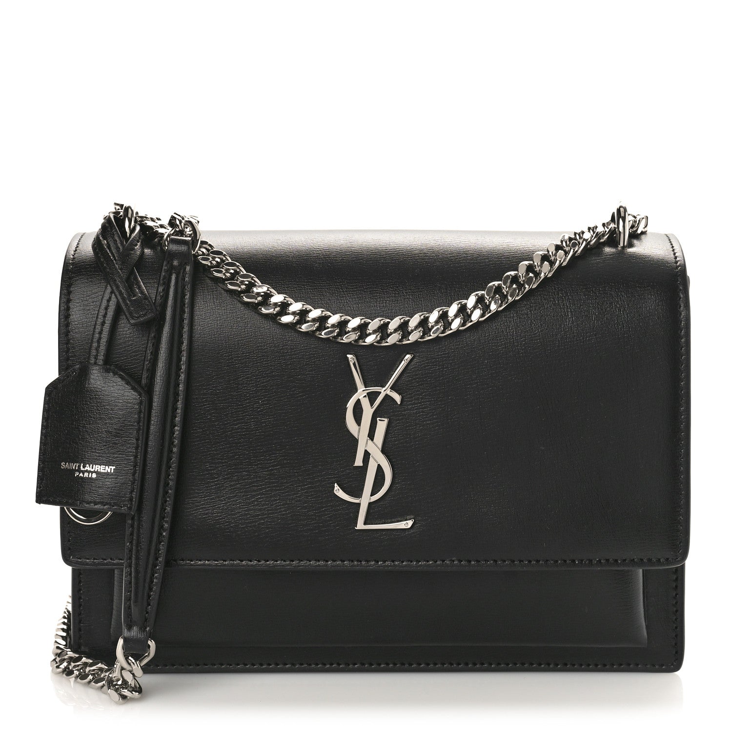 Saint Laurent Calfskin Medium Monogram Sunset Black 1 of 8