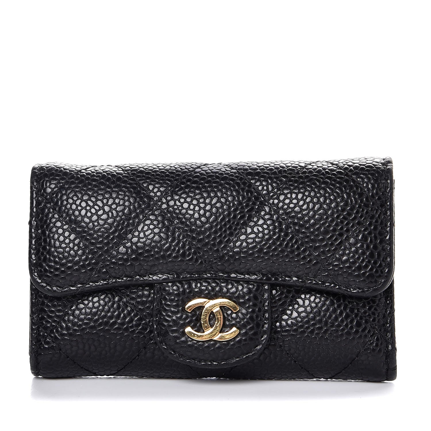 Chanel Caviar Quilted 6 Key Holder Black 1 of 8